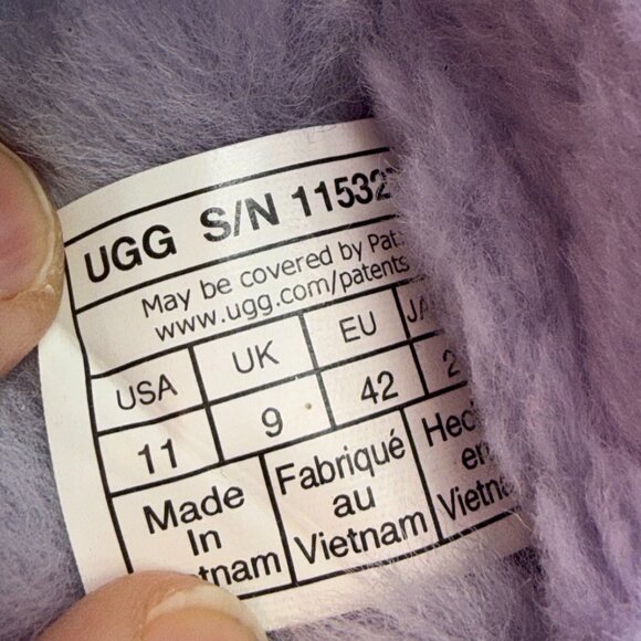 UGG Discoquette Genuine Shearling Slide Slipper Violet Women’s Size 11 - Picture 7 of 7